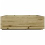 Jardinera de madera de pino impregnada 80x80x26,5 cm de , Maceteros y jardineras - Ref: Foro24-847312, Precio: 88,99 €, Descu...