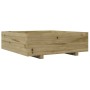 Jardinera de madera de pino impregnada 80x80x26,5 cm de , Maceteros y jardineras - Ref: Foro24-847312, Precio: 88,99 €, Descu...