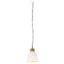 Lámpara colgante industrial hierro blanco y madera 35 cm E27 de vidaXL, Lámparas - Ref: Foro24-320881, Precio: 43,54 €, Descu...