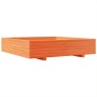 Wax brown solid pine wood planter 110x110x26.5 cm by , Pots and planters - Ref: Foro24-847325, Price: 139,99 €, Discount: %