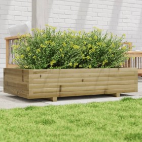 Impregnated pine wood planter 110x60x26.5 cm by , Pots and planters - Ref: Foro24-847352, Price: 93,64 €, Discount: %