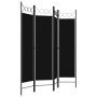 Divider screen with 4 panels black 160x180 cm by vidaXL, Room dividers - Ref: Foro24-320705, Price: 41,42 €, Discount: %