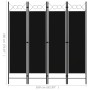 Divider screen with 4 panels black 160x180 cm by vidaXL, Room dividers - Ref: Foro24-320705, Price: 41,42 €, Discount: %