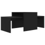 Set de mesas de centro madera contrachapada negro 100x48x40 cm de vidaXL, Mesas de centro - Ref: Foro24-802913, Precio: 49,43...