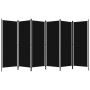 Divider screen with 6 panels black 300x180 cm by vidaXL, Room dividers - Ref: Foro24-320730, Price: 68,74 €, Discount: %