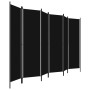 Divider screen with 6 panels black 300x180 cm by vidaXL, Room dividers - Ref: Foro24-320730, Price: 68,74 €, Discount: %