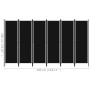 Divider screen with 6 panels black 300x180 cm by vidaXL, Room dividers - Ref: Foro24-320730, Price: 68,74 €, Discount: %