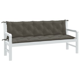 Garden bench cushions 2 pcs dark gray melange fabric 180x50x7 cm by , Cushions for chairs and sofas - Ref: Foro24-4002620, Pr...