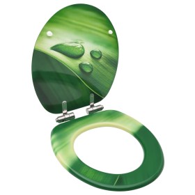 Toilet seat soft close lid MDF green water drops design by vidaXL, Toilet and bidet seats - Ref: Foro24-146915, Price: 45,15 ...