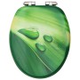 Toilet seat soft close lid MDF green water drops design by vidaXL, Toilet and bidet seats - Ref: Foro24-146915, Price: 45,15 ...