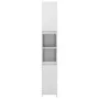 Glossy white plywood bathroom cabinet 30x30x183.5 cm by vidaXL, Bathroom furniture - Ref: Foro24-802675, Price: 96,22 €, Disc...