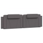 Cabecero de cama acolchado cuero sintético gris 180 cm de , Cabeceros y pies de cama - Ref: Foro24-374807, Precio: 57,50 €, D...