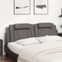 Cabecero de cama acolchado cuero sintético gris 180 cm de , Cabeceros y pies de cama - Ref: Foro24-374807, Precio: 57,50 €, D...