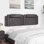 Cabecero de cama acolchado cuero sintético gris 180 cm de , Cabeceros y pies de cama - Ref: Foro24-374807, Precio: 57,50 €, D...