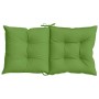 Low back chair cushions 2 units green melange fabric 100x50x7 cm by , Cushions for chairs and sofas - Ref: Foro24-4002394, Pr...