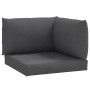 Kissen für 3 Paletten Sofa anthrazitgrau Stoff melange von , Kissen für Stühle und Sofas - Ref: Foro24-4002651, Preis: 54,10 ...