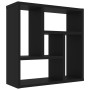 Black plywood wall shelf 45.1x16x45.1 cm by vidaXL, Shelves and shelves - Ref: Foro24-802949, Price: 31,02 €, Discount: %