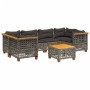 Set mit 7 Gartensofas mit Kissen synthetisches Rattangrau von , Gartensets - Ref: Foro24-3261747, Preis: 581,99 €, Rabatt: %