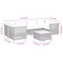 Set mit 7 Gartensofas mit Kissen synthetisches Rattangrau von , Gartensets - Ref: Foro24-3261747, Preis: 581,99 €, Rabatt: %