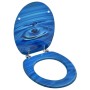 Asiento WC y tapa MDF azul diseño gotas de agua de vidaXL, Asientos de inodoros y bidés - Ref: Foro24-146906, Precio: 40,27 €...