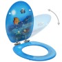 MDF soft close toilet seat with underwater background design by vidaXL, Toilet and bidet seats - Ref: Foro24-146916, Price: 4...