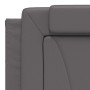 Bed with gray synthetic leather mattress 180x200 cm by , Beds and slatted bases - Ref: Foro24-3208813, Price: 476,06 €, Disco...