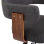 Bentwood and Gray Fabric Swivel Office Chair by vidaXL, Office chairs - Ref: Foro24-3054840, Price: 134,87 €, Discount: %