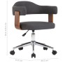 Bentwood and Gray Fabric Swivel Office Chair by vidaXL, Office chairs - Ref: Foro24-3054840, Price: 134,87 €, Discount: %