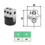 Bohrkopf 50mm Bohrschaft MT2 gefräste Drehmaschine von vidaXL, Fräsmaschinen - Ref: Foro24-146680, Preis: 57,11 €, Rabatt: %