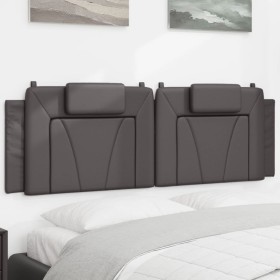 Gray synthetic leather padded bed headboard 160 cm by , Headboards and footboards - Ref: Foro24-374800, Price: 49,33 €, Disco...