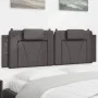 Gray synthetic leather padded bed headboard 160 cm by , Headboards and footboards - Ref: Foro24-374800, Price: 60,75 €, Disco...