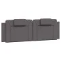Gray synthetic leather padded bed headboard 160 cm by , Headboards and footboards - Ref: Foro24-374800, Price: 60,75 €, Disco...