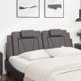 Cabecero de cama acolchado cuero sintético gris 160 cm de , Cabeceros y pies de cama - Ref: Foro24-374800, Precio: 49,33 €, D...