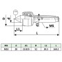 MT3 rotary tailstock by vidaXL, Clamps and screws - Ref: Foro24-146693, Price: 32,52 €, Discount: %