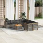 9-teiliges Gartenmöbel-Set und graue synthetische Rattankissen von , Gartensets - Ref: Foro24-3261777, Preis: 738,80 €, Rabat...