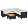 6-piece garden sofa set and black synthetic rattan cushions by , Garden sets - Ref: Foro24-3261827, Price: 458,97 €, Discount: %