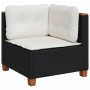 6-piece garden sofa set and black synthetic rattan cushions by , Garden sets - Ref: Foro24-3261827, Price: 458,97 €, Discount: %