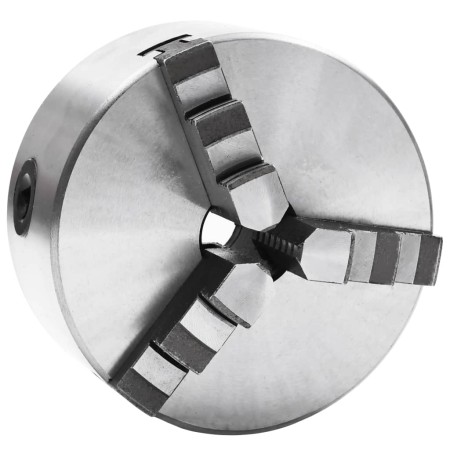 3-jaw self-centering lathe chuck 125 mm steel by vidaXL, Clamps and screws - Ref: Foro24-146706, Price: 101,58 €, Discount: %