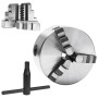 3-jaw self-centering lathe chuck 125 mm steel by vidaXL, Clamps and screws - Ref: Foro24-146706, Price: 101,58 €, Discount: %