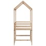 Loft bed with ladder and solid pine wood ceiling 80x200 cm by , Beds and slatted bases - Ref: Foro24-3282146, Price: 214,79 €...