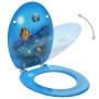 Toilet seat with MDF lid, underwater background design. by vidaXL, Toilet and bidet seats - Ref: Foro24-146909, Price: 39,98 ...