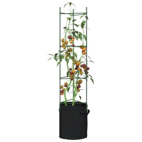 Tomato stakes with bag 8 units of steel and PP 154 cm by , Pot stands - Ref: Foro24-3281494, Price: 113,17 €, Discount: %