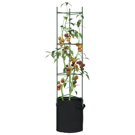 Tomatenpfähle mit Beutel 8 Stück aus Stahl und PP 154 cm von , Topfständer - Ref: Foro24-3281494, Preis: 113,17 €, Rabatt: %