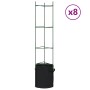 Tomato stakes with bag 8 units of steel and PP 154 cm by , Pot stands - Ref: Foro24-3281494, Price: 106,99 €, Discount: %