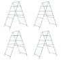 Garden trellises for climbing plants shape A 4 units steel by , Pot stands - Ref: Foro24-3281505, Price: 134,72 €, Discount: %