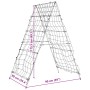 Garden trellises for climbing plants shape A 4 units steel by , Pot stands - Ref: Foro24-3281505, Price: 134,72 €, Discount: %