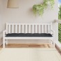 Garden bench cushion anthracite gray melange fabric 180x50x7 cm by , Cushions for chairs and sofas - Ref: Foro24-4002563, Pri...