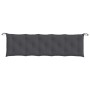 Garden bench cushion anthracite gray melange fabric 180x50x7 cm by , Cushions for chairs and sofas - Ref: Foro24-4002563, Pri...