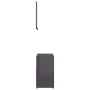 Glossy gray plywood bathroom furniture set by vidaXL, Bathroom furniture - Ref: Foro24-802659, Price: 58,23 €, Discount: %