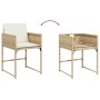 Set comedor de jardín 11 pzas con cojines ratán sintético beige de , Conjuntos de jardín - Ref: Foro24-3278097, Precio: 662,6...